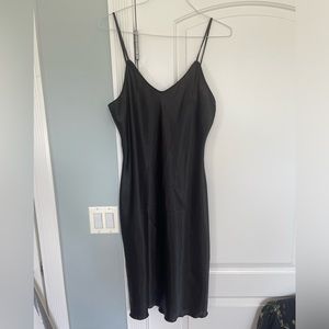 Bebe silk slip dress NWT